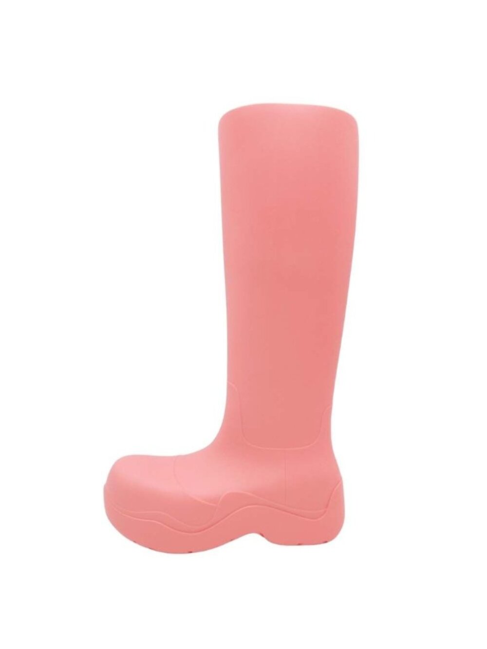 Bottega Veneta The Puddle Long Rubber Boots Platform Rain Shoes Pink